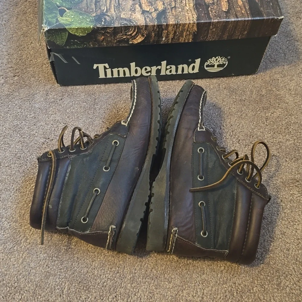 Timberland Ultra Lite Chukka Oil Brown Hiking Boots sz 7.5 IOB